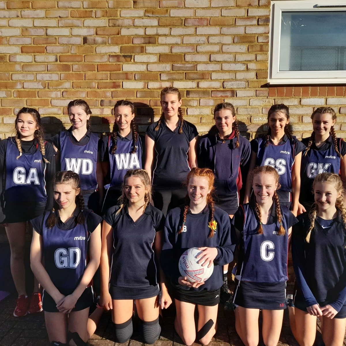 U16 Netball Team Weald of Kent Grammar School
