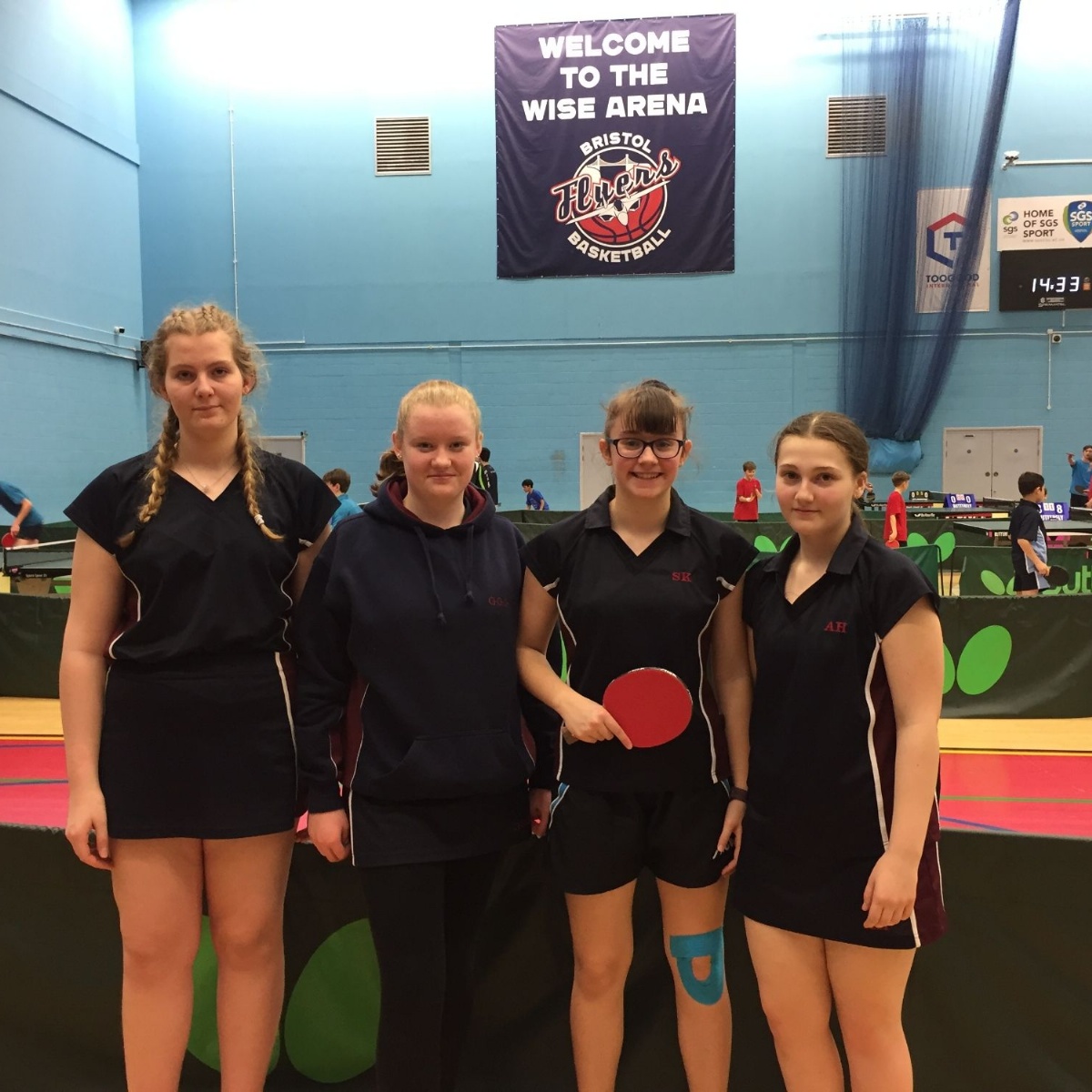 Valiant table tennis girls just miss out Weald of Kent Grammar School